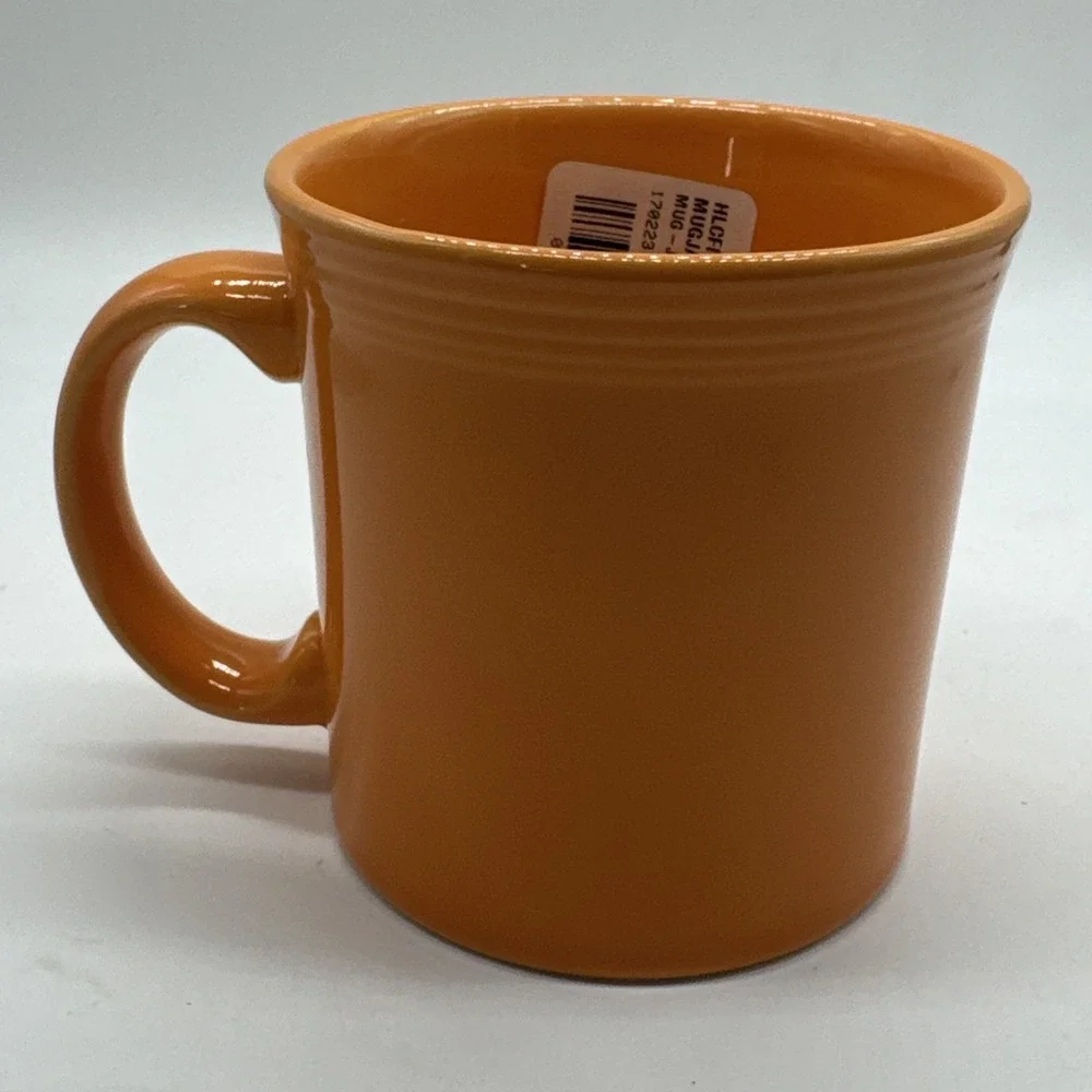 NEW Fiesta retired Happy Pumpkin Halloween Java Mug Fiestaware tangerine
